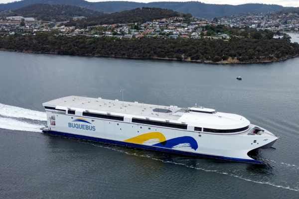 Hobart trials world-first electric ferry